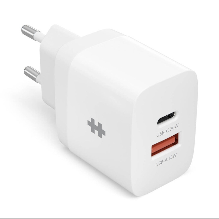 Targus Hyper - HyperJuice 20W USB-C oplader (EU) in de groep SMARTPHONE & TABLETS / Opladers & Kabels / Wandoplader / Wandoplader Type C bij TP E-commerce Nordic AB (D30154)