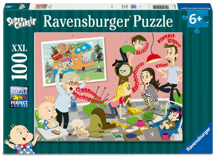 Ravensburger Super Charlie - En Dramatisk Frukost (12004225) in de groep SPEELGOED, KINDER- & BABYPRODUCTEN / Speelgoed / Kinderpuzzel bij TP E-commerce Nordic AB (D30187)