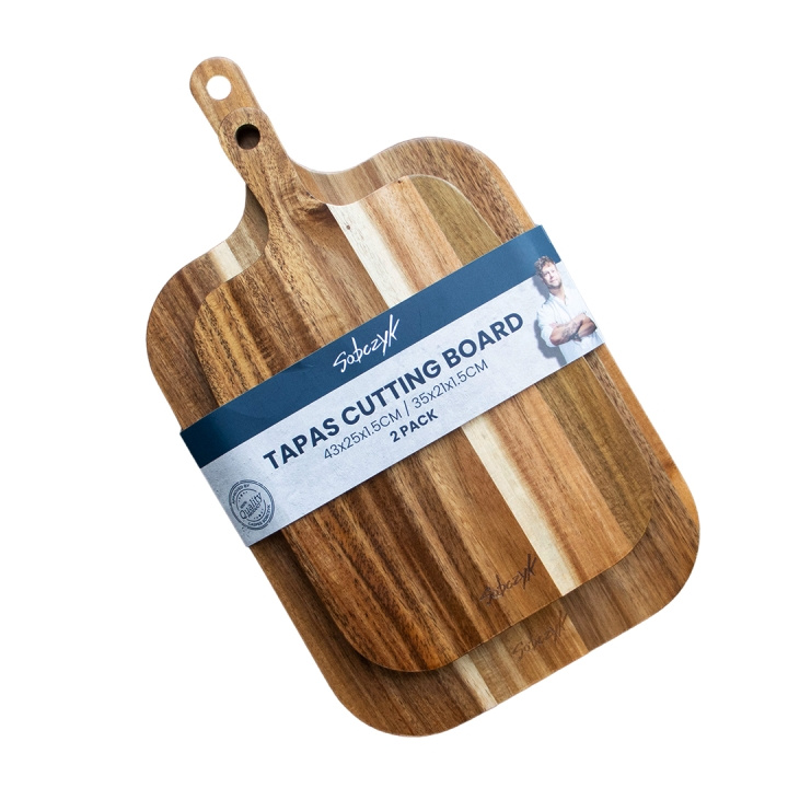 Sobczyk Tapas snijplank - 2 stuks - 43x25x1,5 cm en 35x21x1,5 cm - E in de groep HUISHOUDEN & TUIN / Keukengerei / Snijplanken bij TP E-commerce Nordic AB (D30283)