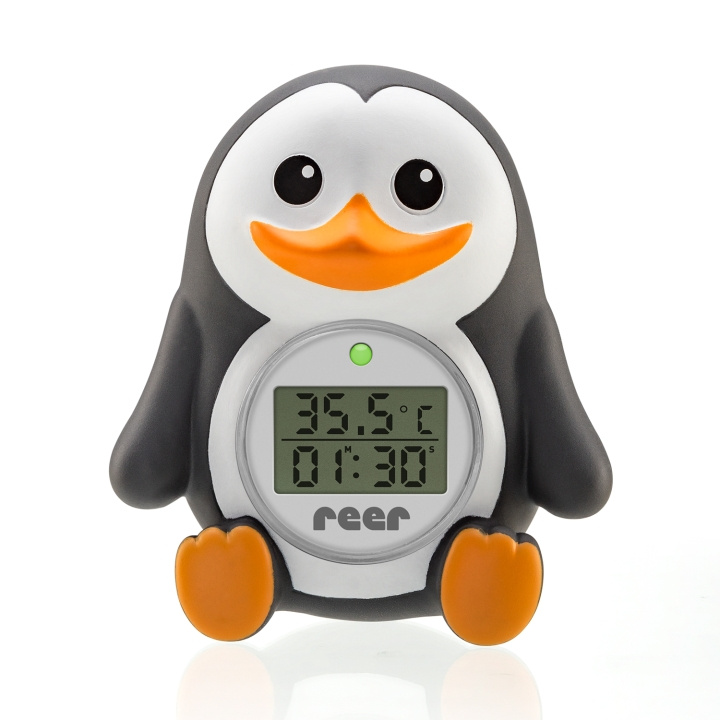 Reer Badthermometer Pingu - Zwart, Wit en Oranje - 17 x 4,6 x 9,7 cm in de groep SPEELGOED, KINDER- & BABYPRODUCTEN / Babygadgets / Bad bij TP E-commerce Nordic AB (D30287)