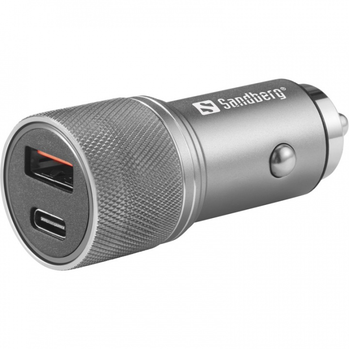 Sandberg Autolader 1xQC3.0+1xUSBC 48W in de groep SMARTPHONE & TABLETS / Opladers & Kabels / Autoladers bij TP E-commerce Nordic AB (D30377)