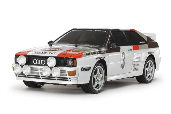Tamiya Audi Quattro A2 R/C Modelauto 1:10 - (544116) in de groep SPEELGOED, KINDER- & BABYPRODUCTEN / Op afstand bestuurbaar / Afstand bestuurbare auto\'s bij TP E-commerce Nordic AB (D30410)