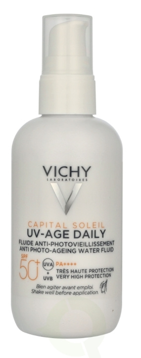 Vichy Capital Soleil UV-Age Daily Anti-Ageing Fluid SPF50 80 ml in de groep BEAUTY & HEALTH / Huidsverzorging / Zonnebank / Zonnebescherming bij TP E-commerce Nordic AB (D30516)