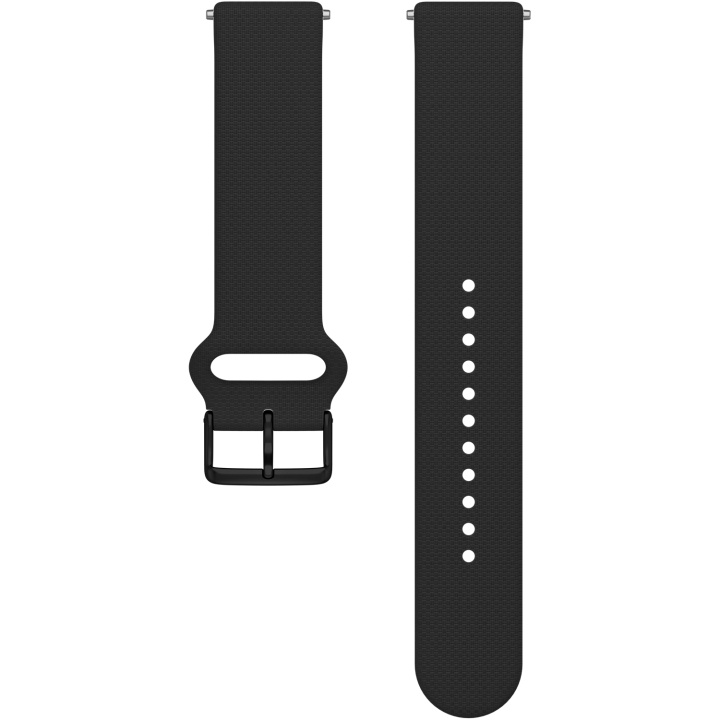 Polar Silikonarmband 20mm Svart S-L in de groep SPORT, VRIJE TIJD & HOBBY / Smartwatch & Activiteitsmeters / Activiteitsarmbanden bij TP E-commerce Nordic AB (D30568)