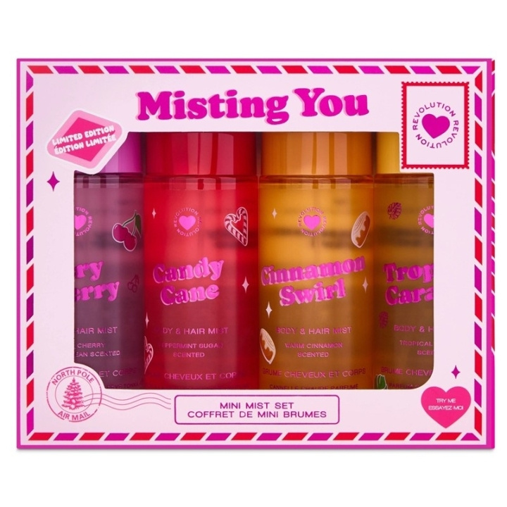 Makeup Revolution I Heart Revolution Misting You Mini Body Mist Set in de groep BEAUTY & HEALTH / Geuren & Parfum / Parfum / Parfumdoosjes bij TP E-commerce Nordic AB (D30654)