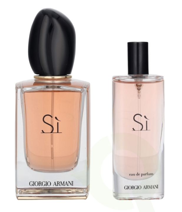 Armani Si Giftset 65 ml Edp Spray 50ml/Edp Spray 15ml in de groep BEAUTY & HEALTH / Geuren & Parfum / Parfum / Parfum voor haar bij TP E-commerce Nordic AB (D30796)