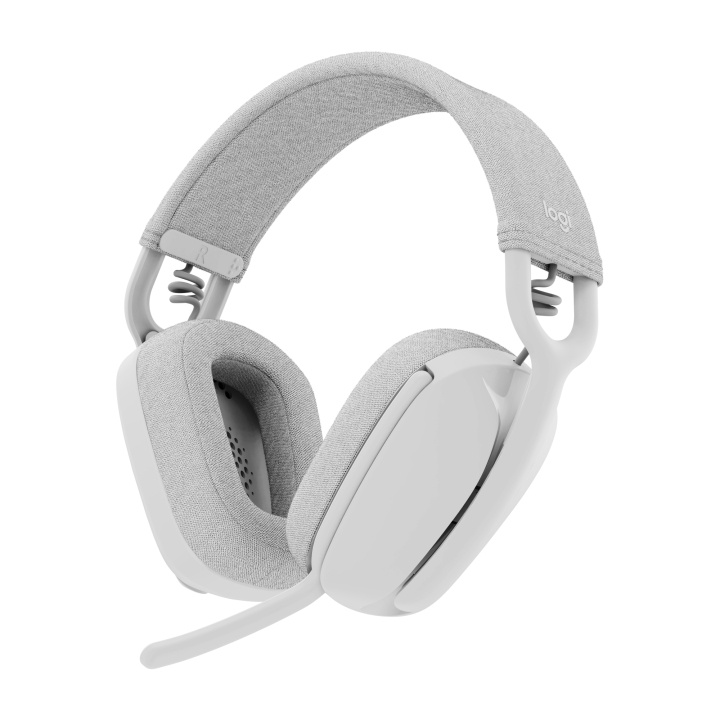Logitech Zone Vibe 100 Lightweight Wireless Over Ear Headphones - Noise Canceling Microphone - OFF WHITE in de groep HOME ELECTRONICS / Audio & Beeld / Koptelefoon & Accessoires / Koptelefoon bij TP E-commerce Nordic AB (D30844)
