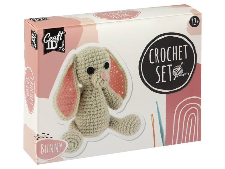 Craft ID Haakpakket konijn, 12x9x12cm - (K-CR1702/GE) in de groep SPEELGOED, KINDER- & BABYPRODUCTEN / Speelgoed / Figuren, Miniaturen & accessoires bij TP E-commerce Nordic AB (D30905)