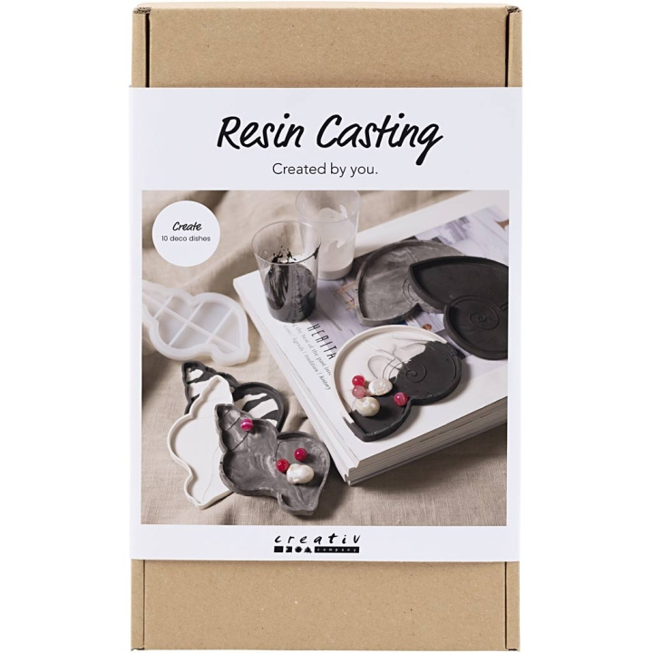 Creative Toys Creativ - Craft Kit Hars gieten, schelp, zwart, wit (977817) in de groep SPEELGOED, KINDER- & BABYPRODUCTEN / Speelgoed / Ambachten bij TP E-commerce Nordic AB (D30946)