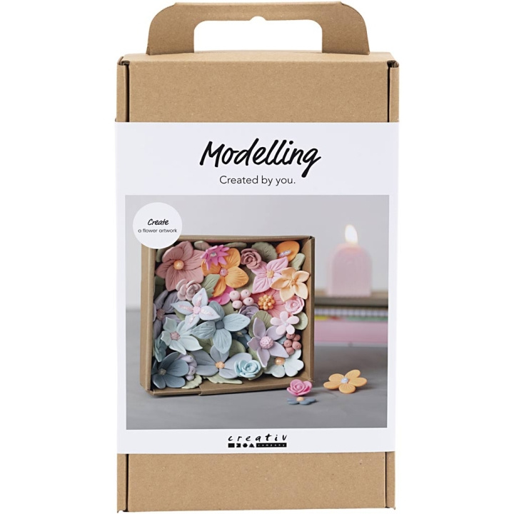 Creative Toys Creativ - Knutselset Boetseren, Bloemen, Pastelkleuren (977800) in de groep SPEELGOED, KINDER- & BABYPRODUCTEN / Speelgoed / Ambachten bij TP E-commerce Nordic AB (D30954)