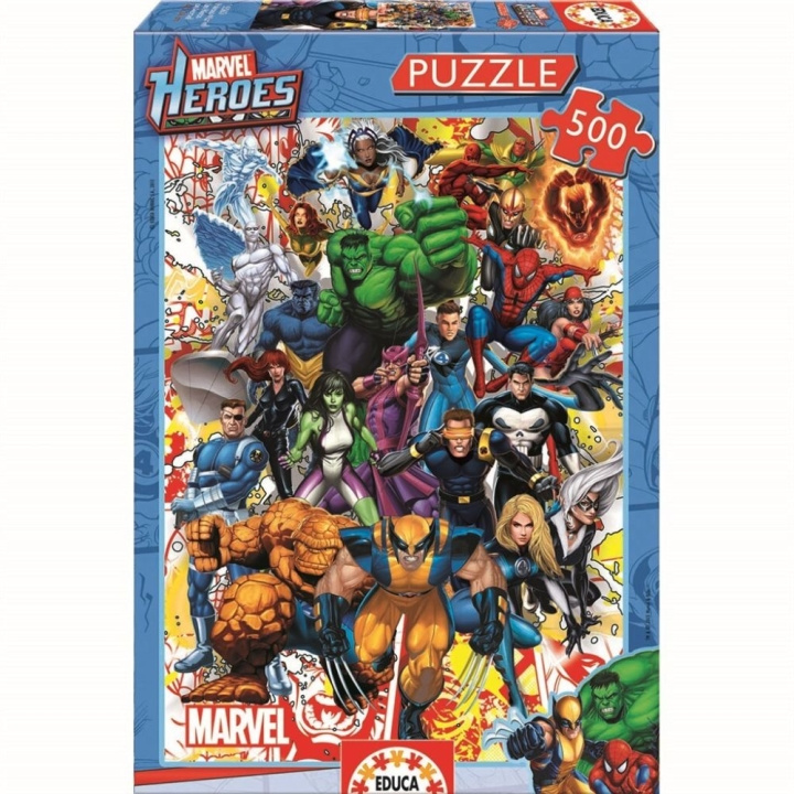 Educa 500 Marvel Helden Puzzels (80-15560) in de groep SPEELGOED, KINDER- & BABYPRODUCTEN / Speelgoed / Kinderpuzzel bij TP E-commerce Nordic AB (D30986)