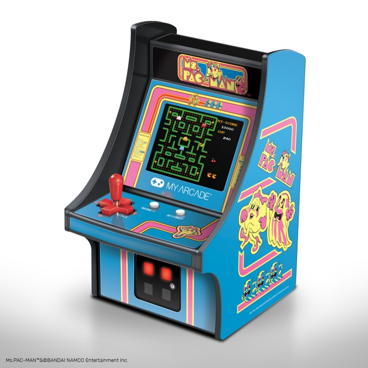 My Arcade Micro-speler Ms PacMan 6,75 inch in de groep HOME ELECTRONICS / Spelconsoles en accessoires / Overige games bij TP E-commerce Nordic AB (D30988)