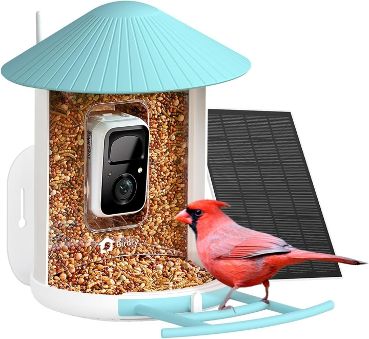 Birdfy Voederhuisje met intelligente vogelherkenning + zonnepaneel in de groep SPORT, VRIJE TIJD & HOBBY / Leuke dingen / Handige spullen bij TP E-commerce Nordic AB (D30997)