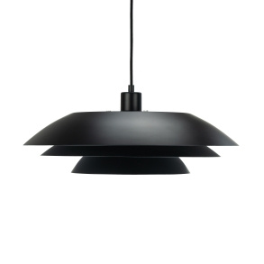 Dyberg-Larsen Hanglamp DL45 - Zwart - Diameter: 45 cm, Hoogte: 20 cm in de groep HOME ELECTRONICS / Verlichting / Plafondverlichting bij TP E-commerce Nordic AB (D31010)