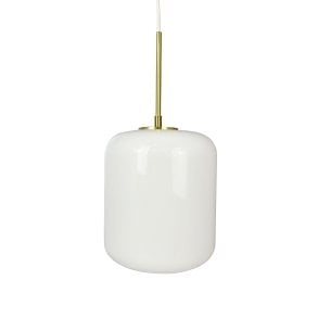 Dyberg-Larsen Silvia D20 Hanglamp - Opaal/Brass - 20 cm in de groep HOME ELECTRONICS / Verlichting / Plafondverlichting bij TP E-commerce Nordic AB (D31021)