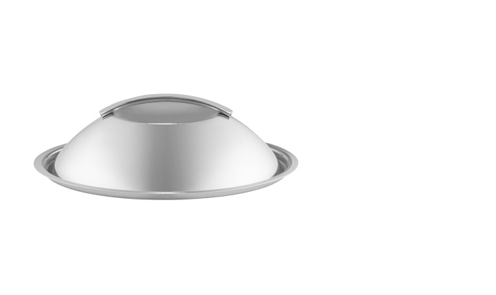 Eva Trio Koepeldeksel - Geborsteld staal - 24 cm - E in de groep HUISHOUDEN & TUIN / Keukengerei / Overige keukengereedschap bij TP E-commerce Nordic AB (D31062)