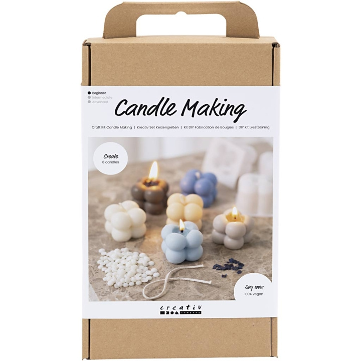 DIY Kit Knutselset - Kaarsen maken - Bubbel Sojakaars (977756) in de groep SPORT, VRIJE TIJD & HOBBY / Hobby / DIY Kit bij TP E-commerce Nordic AB (D31098)