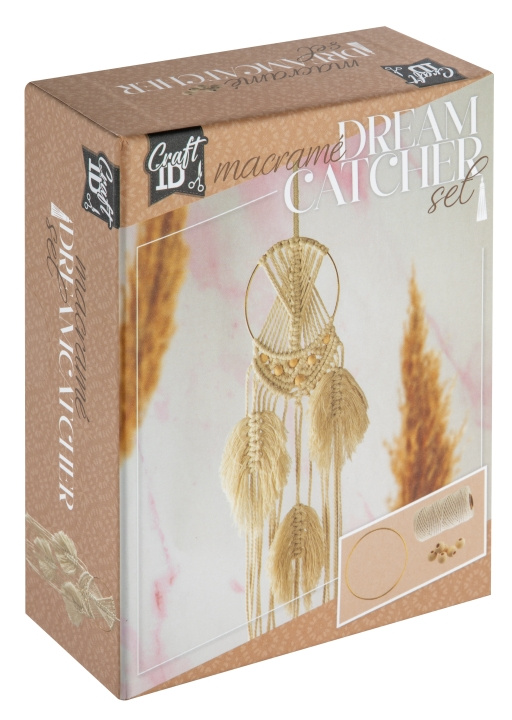 Craft ID Macramé set wandhanger - veren (CR1726/GE) in de groep HUISHOUDEN & TUIN / Interieur bij TP E-commerce Nordic AB (D31106)