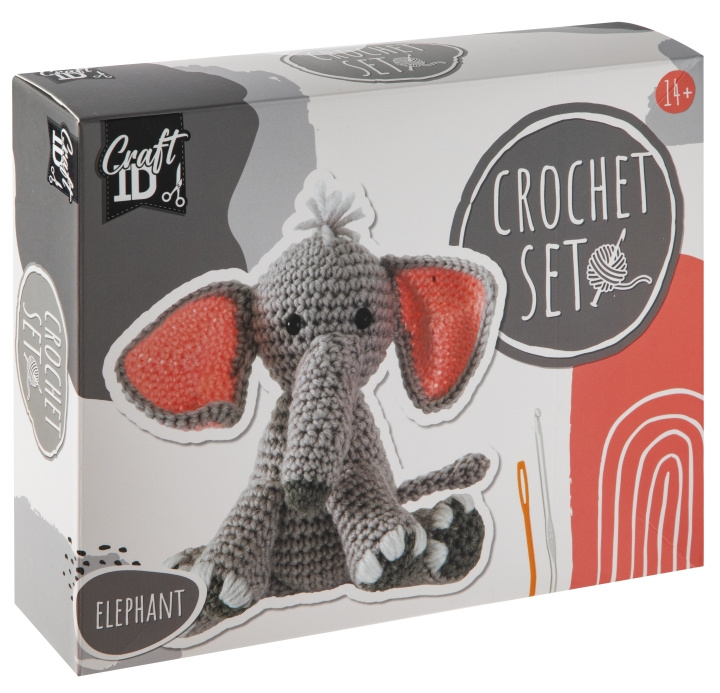 Craft ID Haakpakket Olifant (CR1733) in de groep SPEELGOED, KINDER- & BABYPRODUCTEN / Speelgoed / Figuren, Miniaturen & accessoires bij TP E-commerce Nordic AB (D31111)