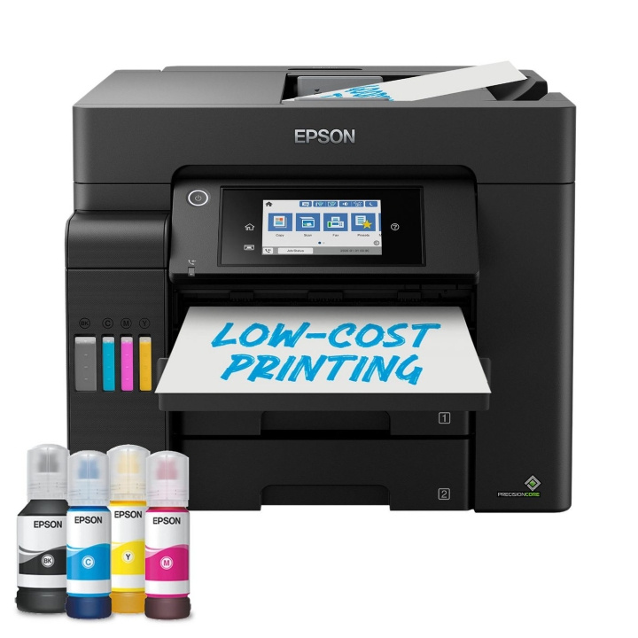 Epson EcoTank ET-5805 A4 afdrukken, scannen, kopiëren en faxen in de groep COMPUTERS & RANDAPPARATUUR / Printers & Accessoires / Printers / 3D-printer en Accessoires / Skrivare bij TP E-commerce Nordic AB (D31161)