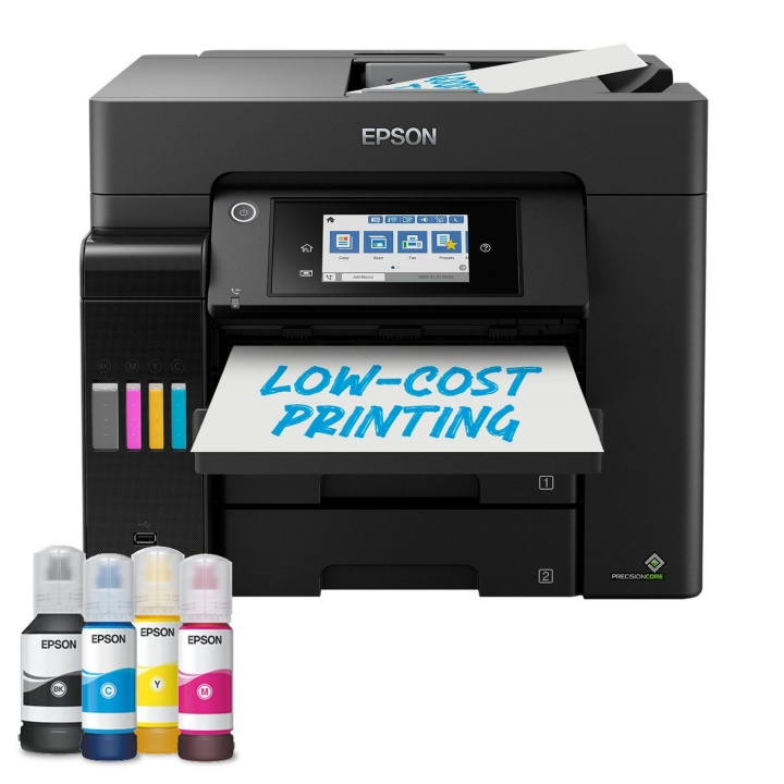 Epson EcoTank ET-5855 multifunctionele A4 in de groep COMPUTERS & RANDAPPARATUUR / Printers & Accessoires / Printers / 3D-printer en Accessoires / Skrivare bij TP E-commerce Nordic AB (D31162)