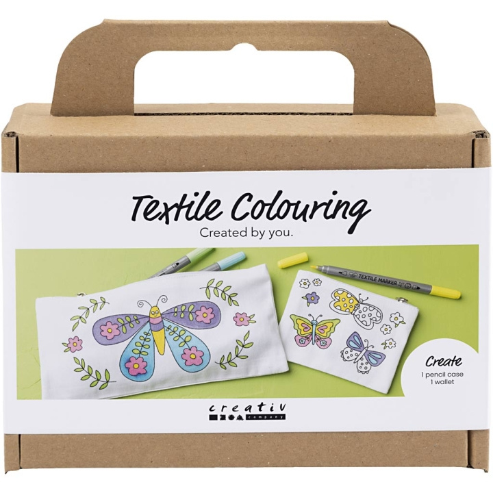 Creative Toys Creative - Mini Craft Kit Textielkleuren, Vlinders, pastelkleuren, 1 pak - () in de groep SPEELGOED, KINDER- & BABYPRODUCTEN / Speelgoed / Ambachten bij TP E-commerce Nordic AB (D31189)