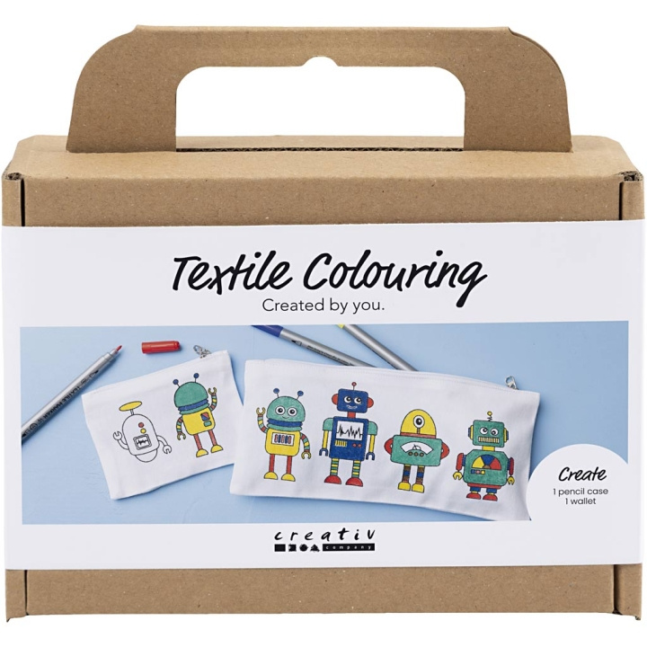 Creative Toys Creatief - Mini knutselpakket textiel kleuren, Robot, primaire kleuren, 1 verpakking - (977806) in de groep SPEELGOED, KINDER- & BABYPRODUCTEN / Speelgoed / Ambachten bij TP E-commerce Nordic AB (D31190)