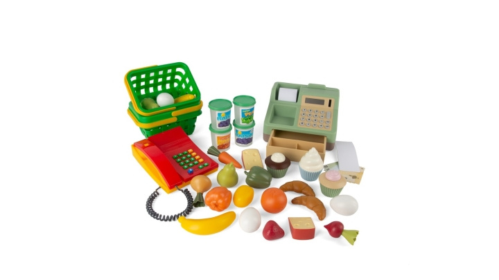 Dantoy Complete Kassaset met Voedsel en Mandje (6917) in de groep SPEELGOED, KINDER- & BABYPRODUCTEN / Speelgoed / Speelset bij TP E-commerce Nordic AB (D31203)