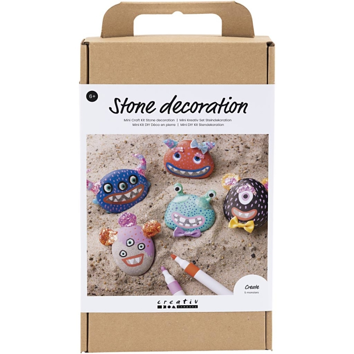 DIY Kit Knutselset - Steen Decoratie - Monster (977677) in de groep SPORT, VRIJE TIJD & HOBBY / Hobby / DIY Kit bij TP E-commerce Nordic AB (D31302)