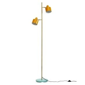Dyberg-Larsen Oceaan vloerlamp - Kerrie, Messing, Turkoois in de groep HOME ELECTRONICS / Verlichting / Vloerlampen bij TP E-commerce Nordic AB (D31322)
