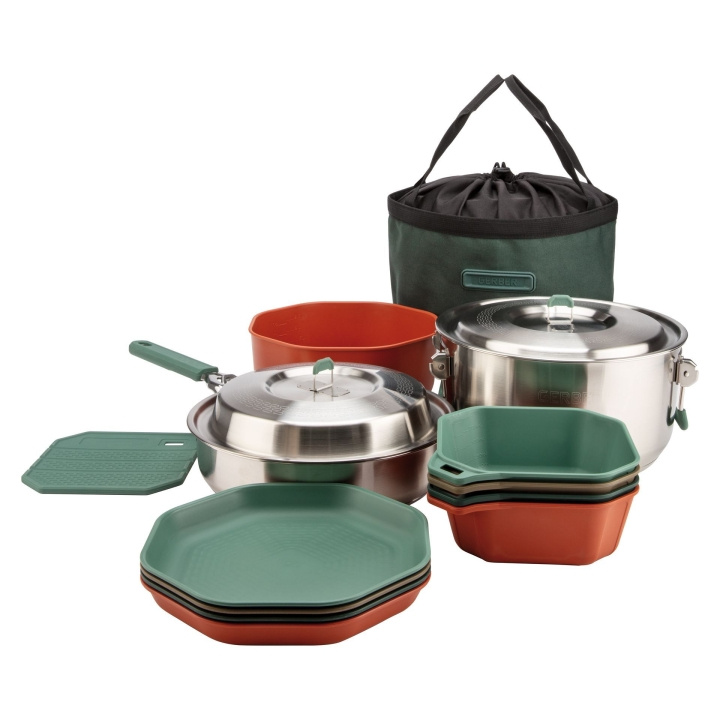 Gerber ComplEAT kookset, 16 stuks. ComplEAT pannenset,4L,Doos,0/1 in de groep SPORT, VRIJE TIJD & HOBBY / Buitenrecreatie / Gadgets voor buitenrecreatie bij TP E-commerce Nordic AB (D31327)