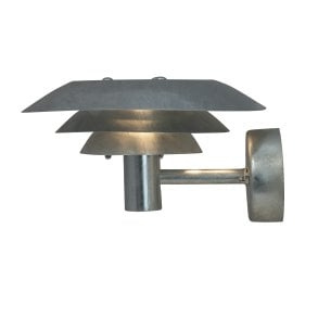 Dyberg-Larsen DL25 Gegalvaniseerde Buitenwandlamp - Mat Zwart in de groep HOME ELECTRONICS / Verlichting / Wandlampen bij TP E-commerce Nordic AB (D31347)