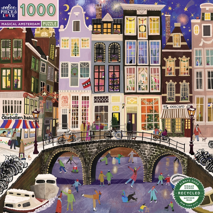 eeBoo Puzzel 1000 stuks - Magisch Amsterdam - (EPZTAMD in de groep SPORT, VRIJE TIJD & HOBBY / Hobby / Puzzel bij TP E-commerce Nordic AB (D31355)