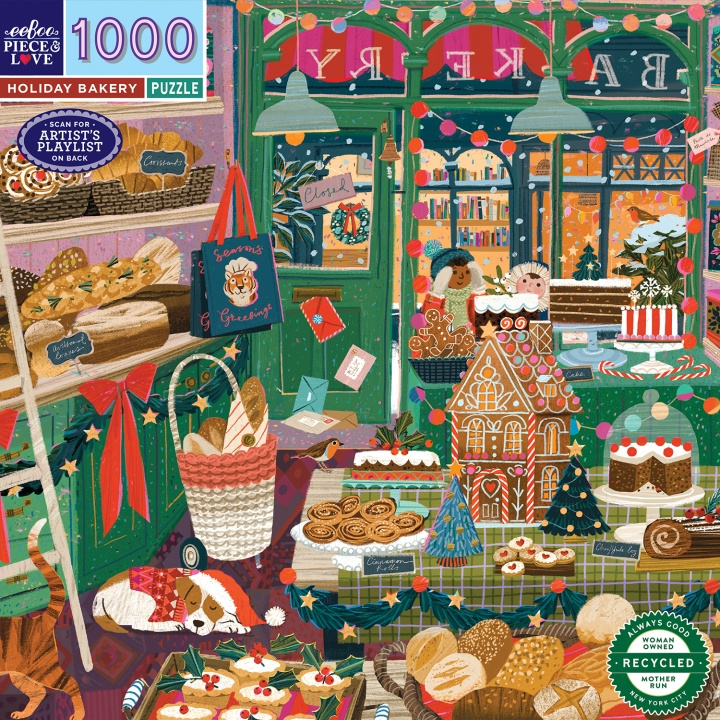 eeBoo Puzzel 1000 stukjes - Holiday Bakery (EPZT774) in de groep SPORT, VRIJE TIJD & HOBBY / Hobby / Puzzel bij TP E-commerce Nordic AB (D31376)