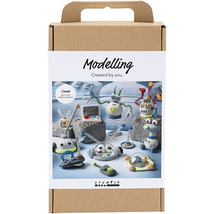Creative Toys Creativ - Knutselset Boetseren, Robot, Blauw, Grijs, Rood, Verzilverd, 1 doos - (977808) in de groep SPEELGOED, KINDER- & BABYPRODUCTEN / Speelgoed / Ambachten bij TP E-commerce Nordic AB (D31437)