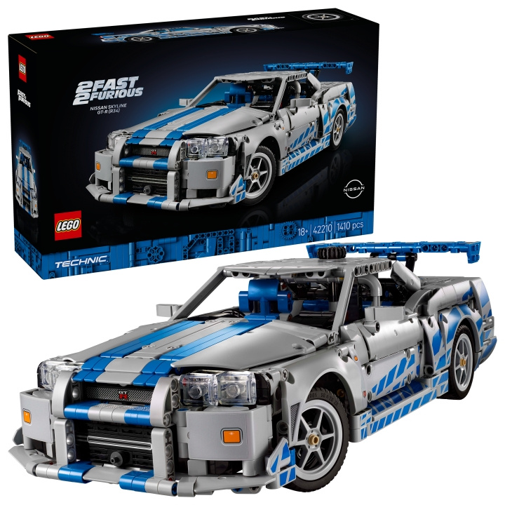 LEGO Technic - 2 Fast 2 Furious Nissan Skyline GT-R (R34) Car (42210) in de groep SPEELGOED, KINDER- & BABYPRODUCTEN / Speelgoed / Bouwspeelgoed / Lego bij TP E-commerce Nordic AB (D31457)