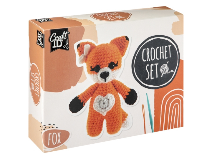 Craft ID Haakpakket vos, 13x8.5x17cm - (K-CR1700/GE) in de groep SPEELGOED, KINDER- & BABYPRODUCTEN / Speelgoed / Ambachten bij TP E-commerce Nordic AB (D31461)