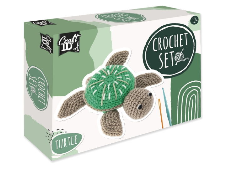 Craft ID Haakpakket Schildpad, 14,5x4x16 cm - (K-CR1706/GE) in de groep SPEELGOED, KINDER- & BABYPRODUCTEN / Speelgoed / Ambachten bij TP E-commerce Nordic AB (D31468)