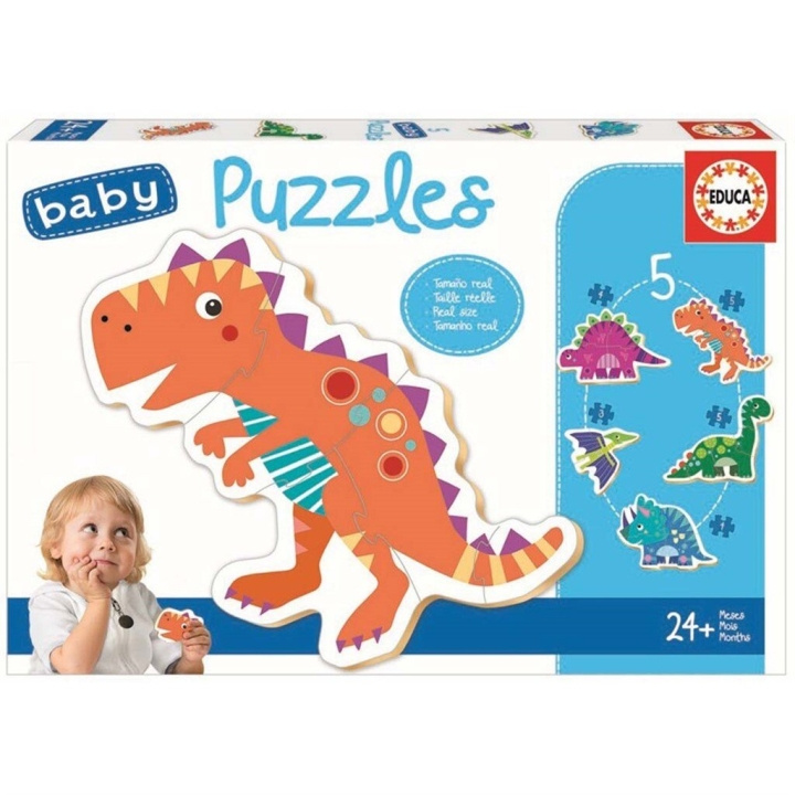 Educa Baby puzzels 5 stuks dinosaurussen (80-18873) in de groep SPEELGOED, KINDER- & BABYPRODUCTEN / Speelgoed / Kinderpuzzel bij TP E-commerce Nordic AB (D31528)