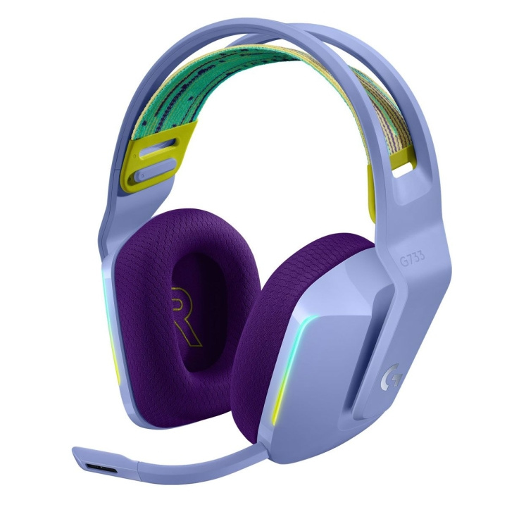 Logitech G733 LIGHTSPEED Headset - LILAC - 2.4GHZ in de groep COMPUTERS & RANDAPPARATUUR / GAMING / Koptelefoon bij TP E-commerce Nordic AB (D31550)