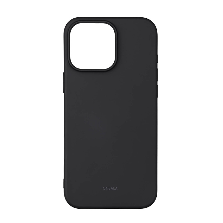 Onsala Back Sil Touch Recycled MagSerie iPhone 16 Pro Max Black in de groep SMARTPHONE & TABLETS / Mobielbescherming / Apple / iPhone 16 bij TP E-commerce Nordic AB (D31576)