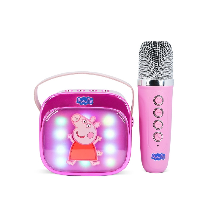 Peppa Pig Karaokehögtalare med Mikrofon Greta Gris Popsing LED in de groep COMPUTERS & RANDAPPARATUUR / Computeraccessoires / Microfoons bij TP E-commerce Nordic AB (D31586)