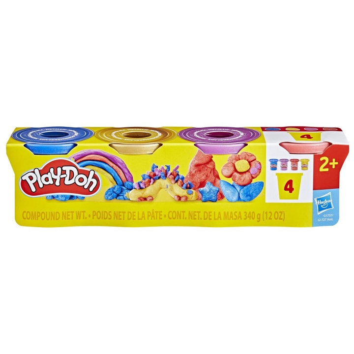 PLAY-DOH Specialty Compound 4 Pack Metallic in de groep SPEELGOED, KINDER- & BABYPRODUCTEN / Speelgoed / Speelset bij TP E-commerce Nordic AB (D31597)