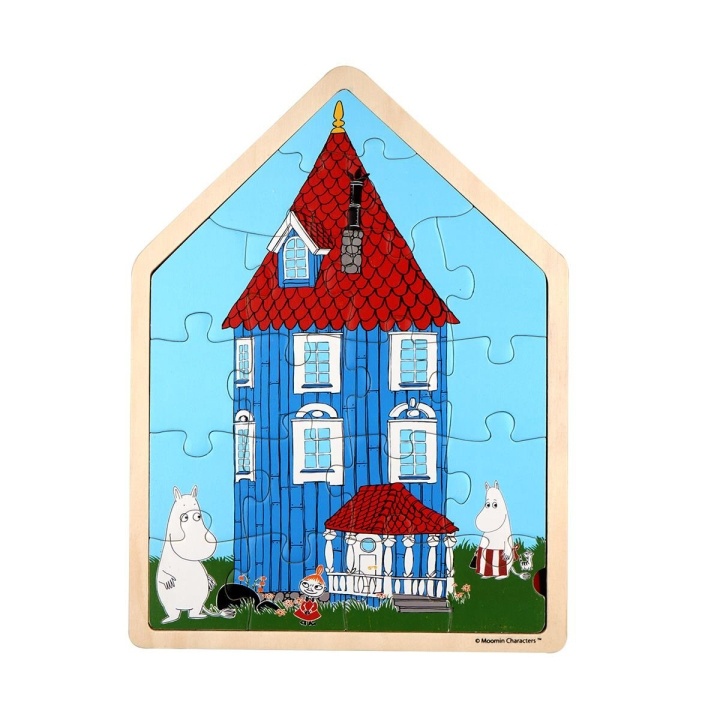 Moomin Pussel 19 Pcs Wooden Framed Puzzle House in de groep SPEELGOED, KINDER- & BABYPRODUCTEN / Speelgoed / Kinderpuzzel bij TP E-commerce Nordic AB (D31673)