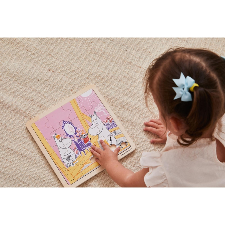 Moomin Pussel 16 Pcs Wooden Puzzle Construction Fun in de groep SPEELGOED, KINDER- & BABYPRODUCTEN / Speelgoed / Kinderpuzzel bij TP E-commerce Nordic AB (D31675)