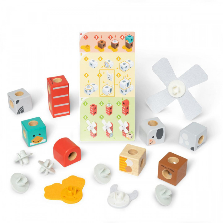 Melissa & Doug Blockables Farm Friends in de groep SPEELGOED, KINDER- & BABYPRODUCTEN / Babyspeelgoed / Activiteitenspeelgoed bij TP E-commerce Nordic AB (D31684)