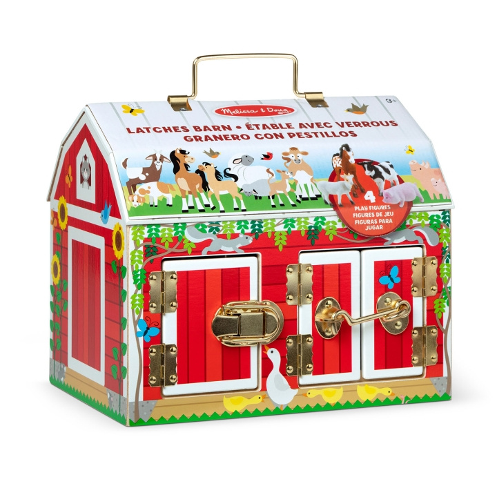 Melissa & Doug Aktivitetsleksak Wooden Activity Barn Latches in de groep SPEELGOED, KINDER- & BABYPRODUCTEN / Babyspeelgoed / Activiteitenspeelgoed bij TP E-commerce Nordic AB (D31812)