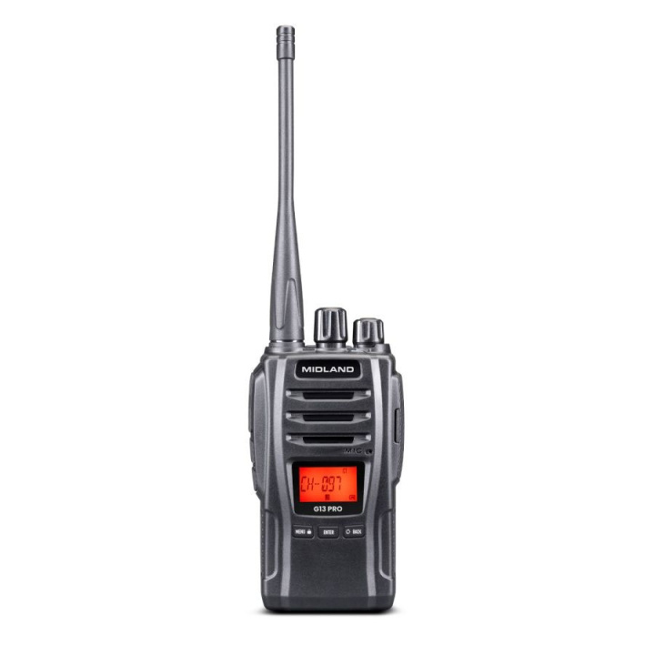 Midland Walkie Talkie G13 Pro Svart in de groep SPORT, VRIJE TIJD & HOBBY / Buitenrecreatie / Walkietalkies bij TP E-commerce Nordic AB (D31986)