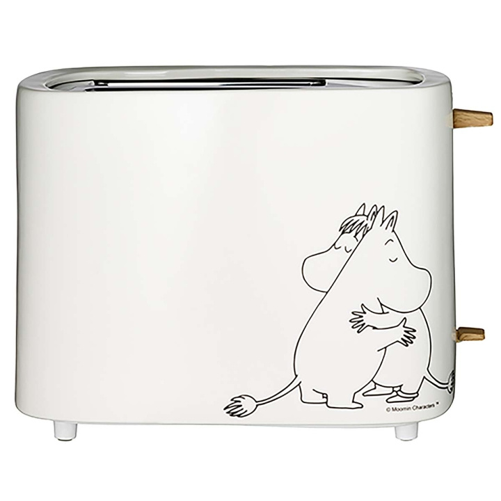 Moomin Keramische broodrooster, 2 sneetjes, 875W, wit in de groep HUISHOUDEN & TUIN / Huishoudelijke apparaten / Broodroosters & Broodgrills / Broodroosters bij TP E-commerce Nordic AB (D32067)