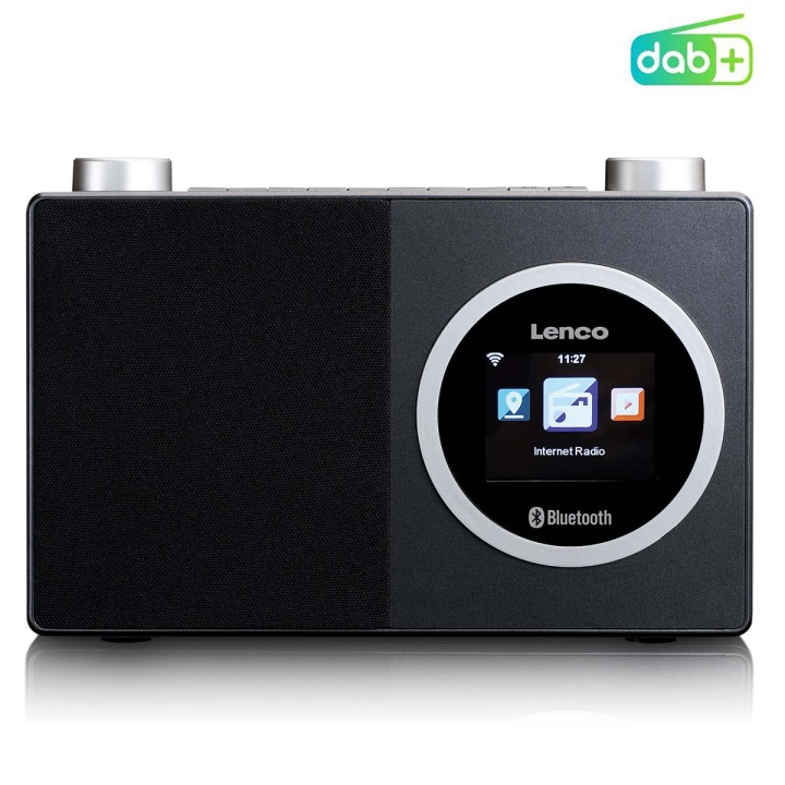 Lenco Internetradio met kleurenscherm en Bluetooth® Zwart in de groep HOME ELECTRONICS / Audio & Beeld / Thuisbioscoop, Hifi en Draagbaar / Radio & Wekkers / Draadloze audiozender bij TP E-commerce Nordic AB (D32194)